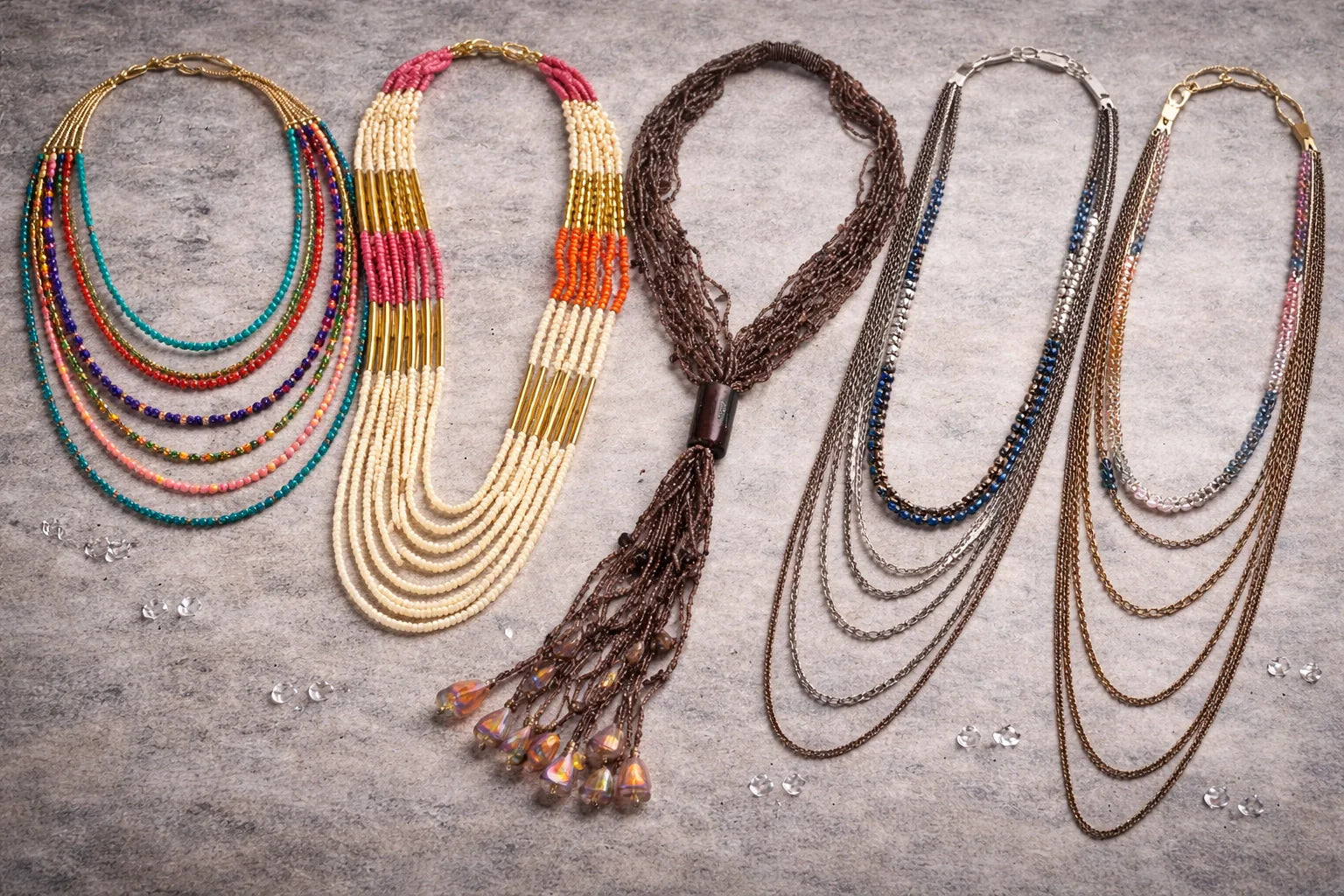 Necklaces/LAYERED NECKLACES