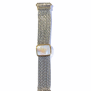 TWO TONE MOTHER OF PEARL MULTI STRANDS MAGNETIC CLASP BRACELET#12505BR-MOP