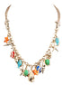Under the Sea Multi Charm Gold Necklace 