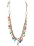 "Under the Sea" Multi Charm Gold Chain Long Necklace