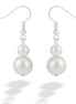 Silk Color Pearl Silver Earring