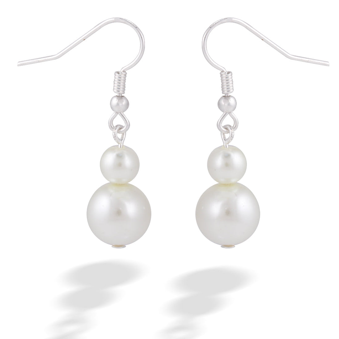 Silk Color Pearl Silver Earring