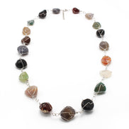 MULTI COLOR NATURAL STONE NECKLACES  #FW1352PMU