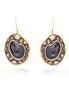 Gold-Tone Black Earrings