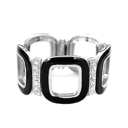 SILVER-BLACK BRACELET  #FW1202231 (LD17)