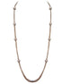 Gold Fireball Two-Strand Chain Long Necklace