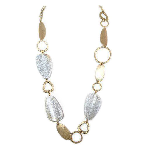 GOLD NATURAL NECKLACE  #FW1202334 (JF4)