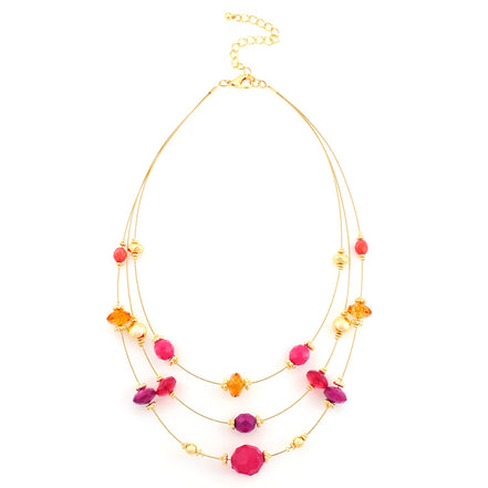 GOLD-MULTI NECKLACE  #FW1202467 (IB25/ID25)
