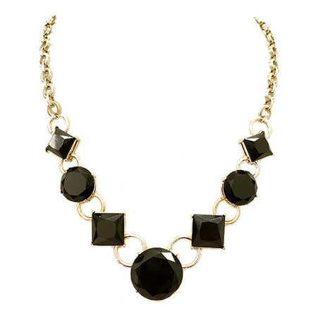 GOLD-BLACK NECKLACE  #FW1202693 (ND3)