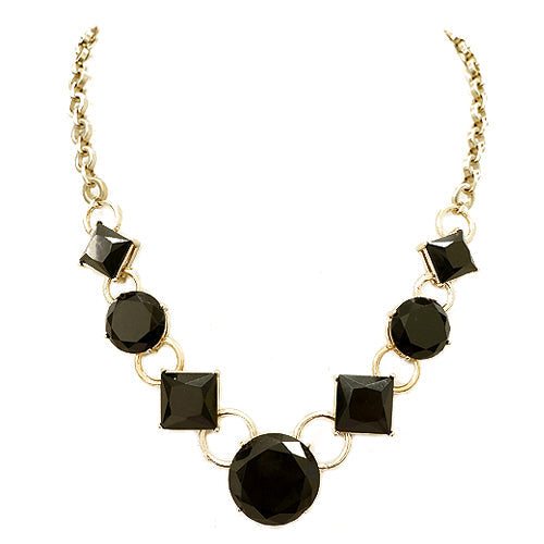 GOLD-BLACK NECKLACE  #FW1202693 (ND3)