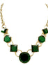 GOLD-GREEN NECKLACE  #FW1202722 (NF3)