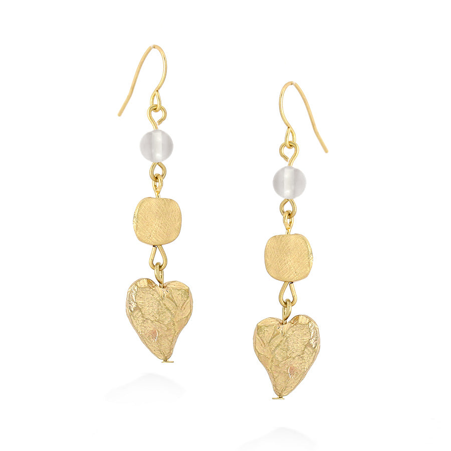 Gold-Tone Leaf Earrings