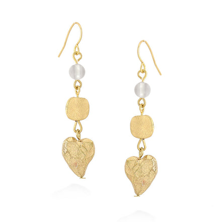 Gold-Tone Leaf Earrings