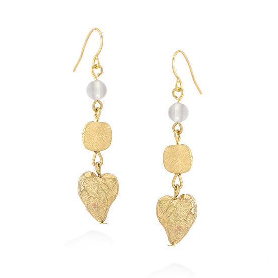 Gold-Tone Leaf Earrings