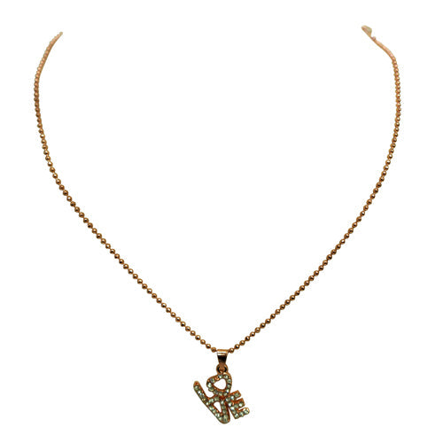 ROSE GOLD NECKLACE  #SQWNE20203_ROSE (RD22)