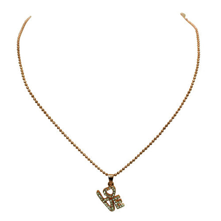 ROSE GOLD NECKLACE  #SQWNE20203_ROSE (RD22)