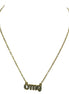 GOLD CRYSTAL NECKLACE  #SQWSN20261-1_GLD (RC23)
