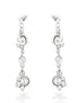Silver Tone Crystal Earrings