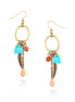 Gold-Tone Mix Beads Earrings