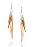 Gold-Tone Multi Color Earrings