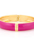 Gold-Tone Fuchsia Hinged Bracelets