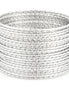 Silver-Tone Set Of 24 Bangles