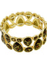 Leopard animal print stretch bracelet