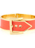 Gold-Tone Coral Buckle Hinged Bracelets