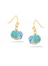 Gold-Tone Metal Rainbow Beads Drop Earrings