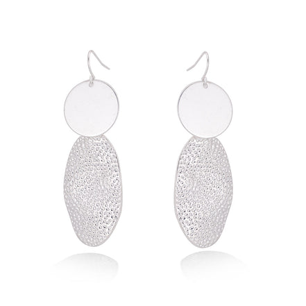 Silver-Tone Metal Earrings