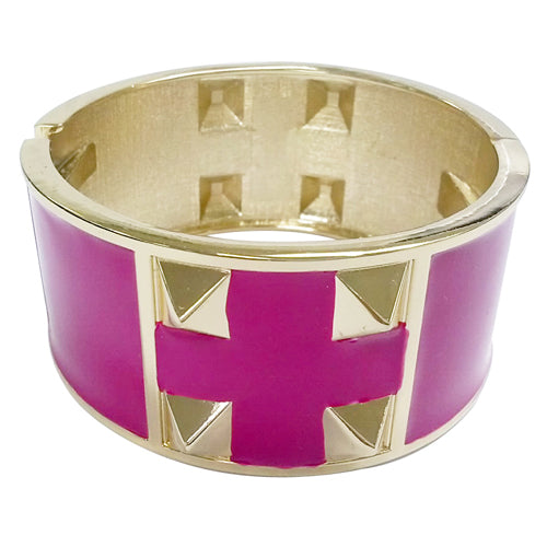 GOLD FUCHSIA BRACELET  #SA9491_GLD-FUCH (JC9)