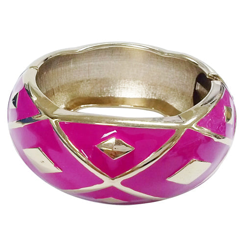 GOLD FUCHSIA BRACELET  #SA9760_GLD-FUCH (LE1)