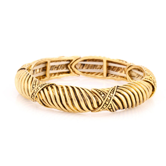 Gold-Tone Stretch Bracelets