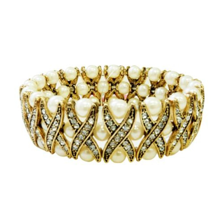 GOLD-PEARL BRACELET  #FW1203388 (XB20)