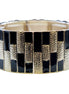 GOLD-BLACK BRACELET  #FW1203458 (TC17)