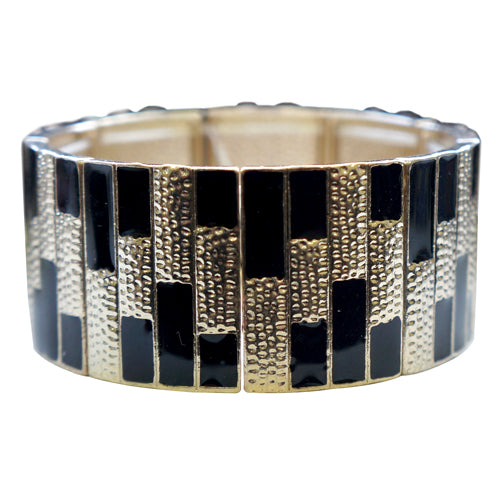 GOLD-BLACK BRACELET  #FW1203458 (TC17)