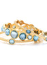 Gold-Tone Metal Multi Color Crystal Bangles