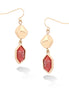 Gold-Tone Coral Earrings