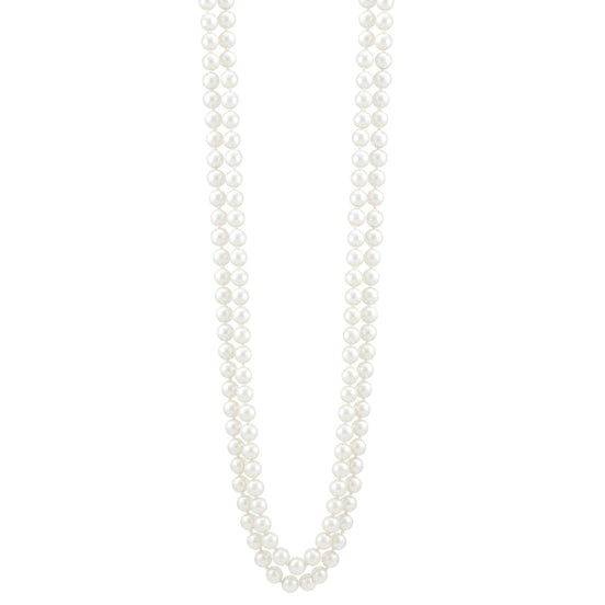 8Mm Cream Pearl Long Necklaces