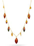 Gold-Tone Metal Patina Necklace