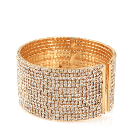 GOLD CRYSTAL COIL BRACELET SWY-18158G-15R(KNA1-B1-C1)