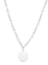 Silver-Tone Tear Drop Chain Necklace