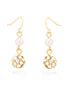 Gold-Tone Crystal Pearl Earrings