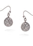 Hematite Hammered Round Earrings