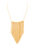 Gold-Tone Metal Multi Layered Chain Necklace