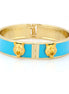 Gold-Tone Wolf Mint Hinged Bracelets