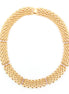 Gold-Tone Metal Crystal Necklace