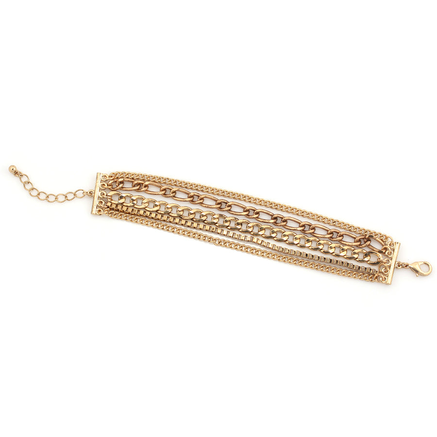 Gold-Tone Metal Chain Bracelets
