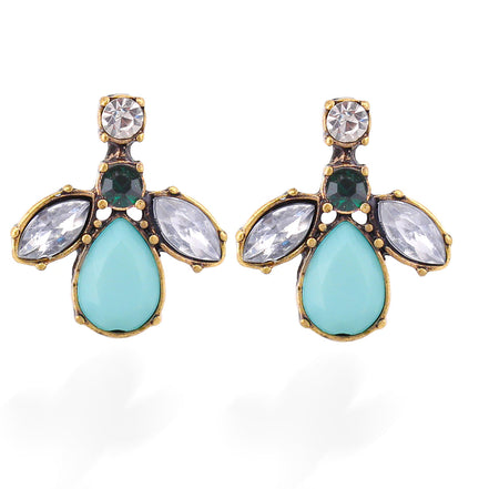 Mintcolor Stone And Crystal Earring