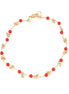 Gold Plated Red Color Anklet